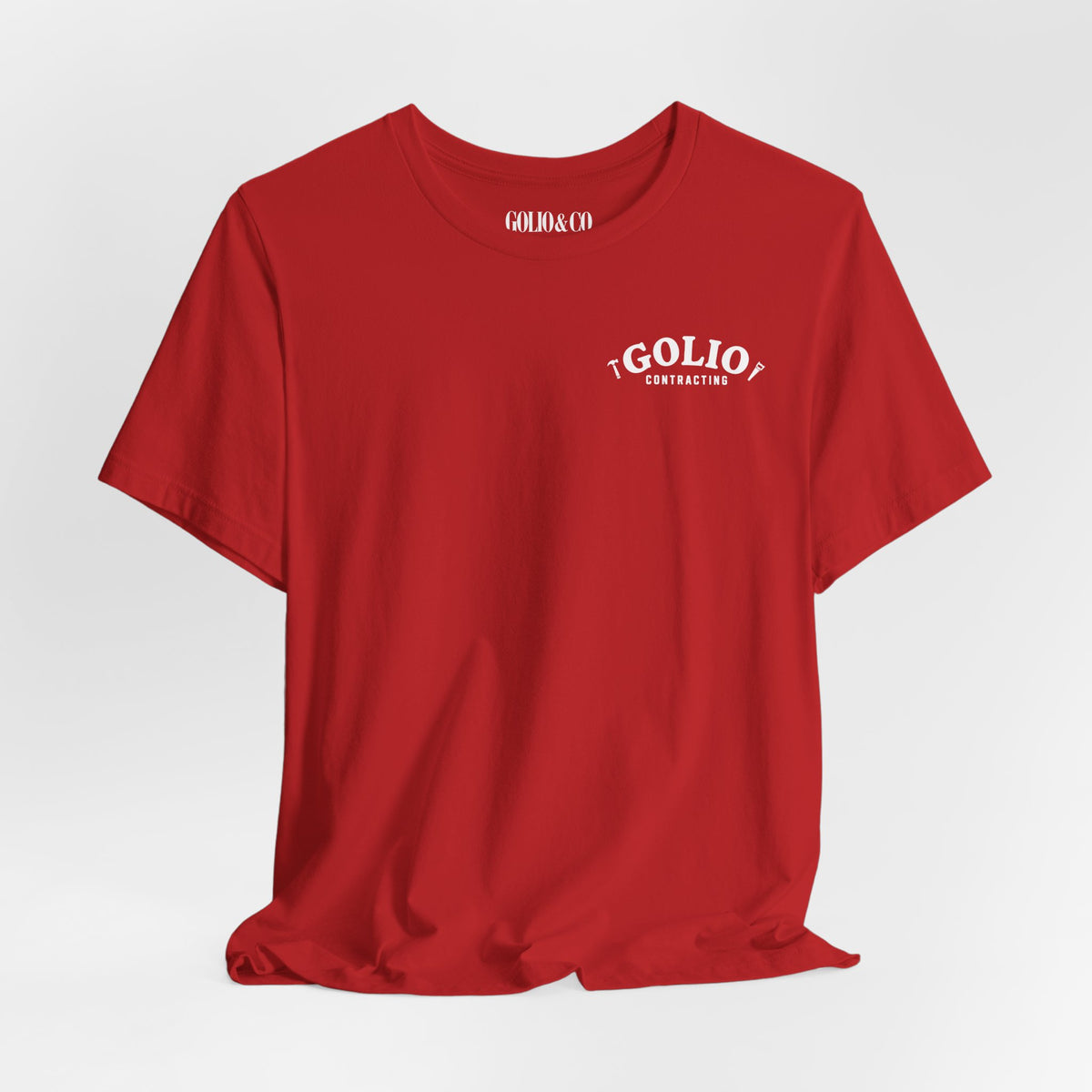 T-Shirt — 'Golio Contracting' Minimal Logo Tee