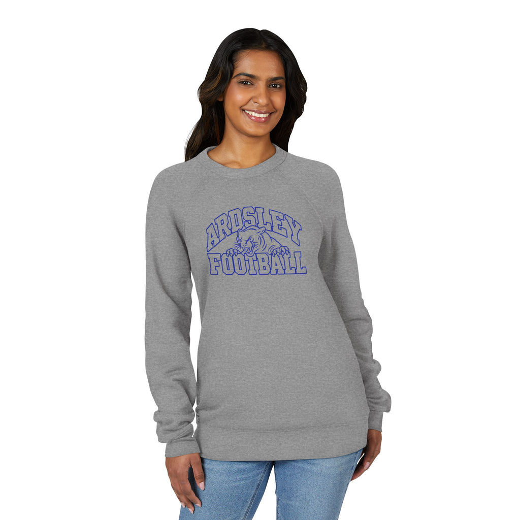 Ardsley Football Crewneck Sweatshirt — Vintage Mascot Raglan