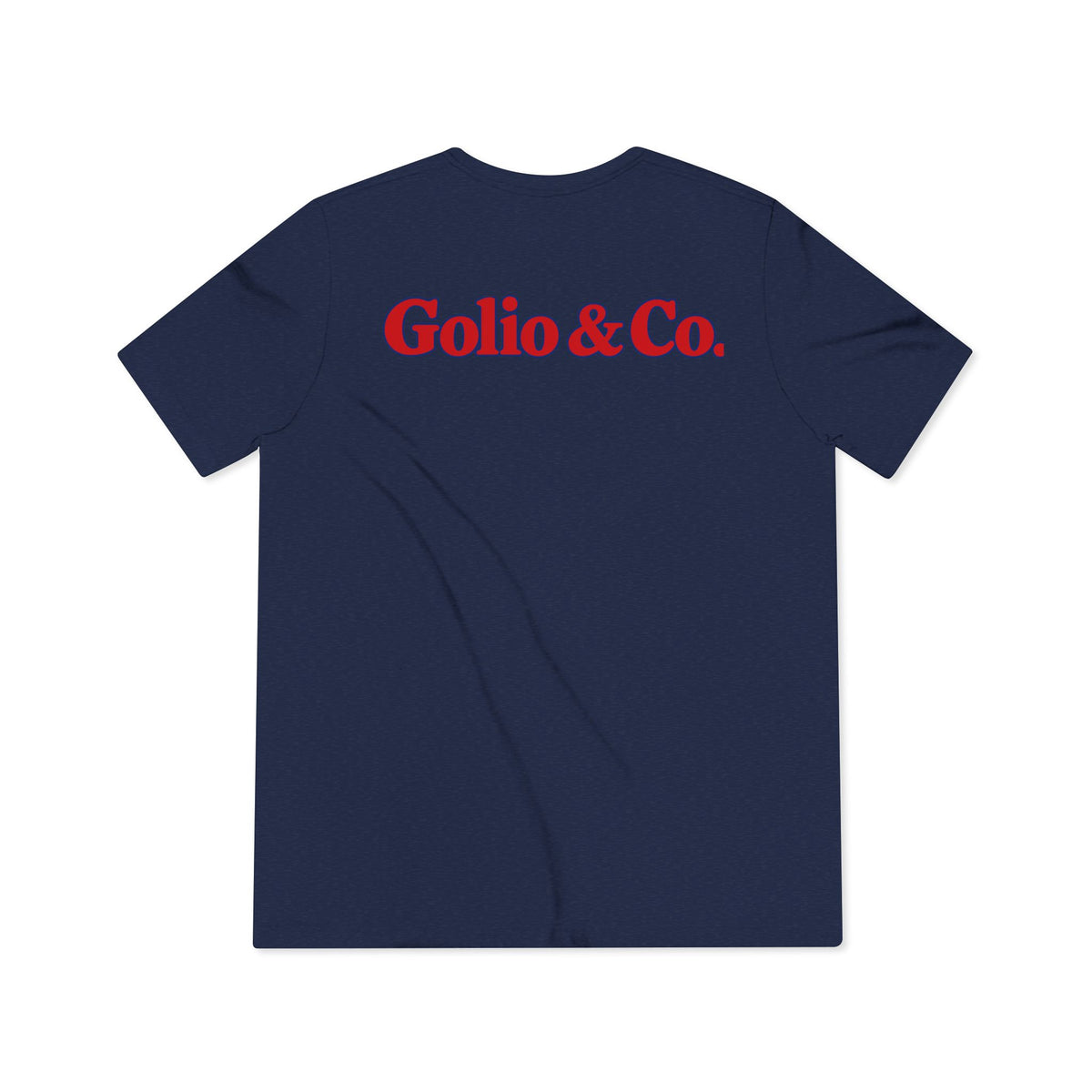 Golio & Co. Logo Tee — Navy Graphic T‑Shirt