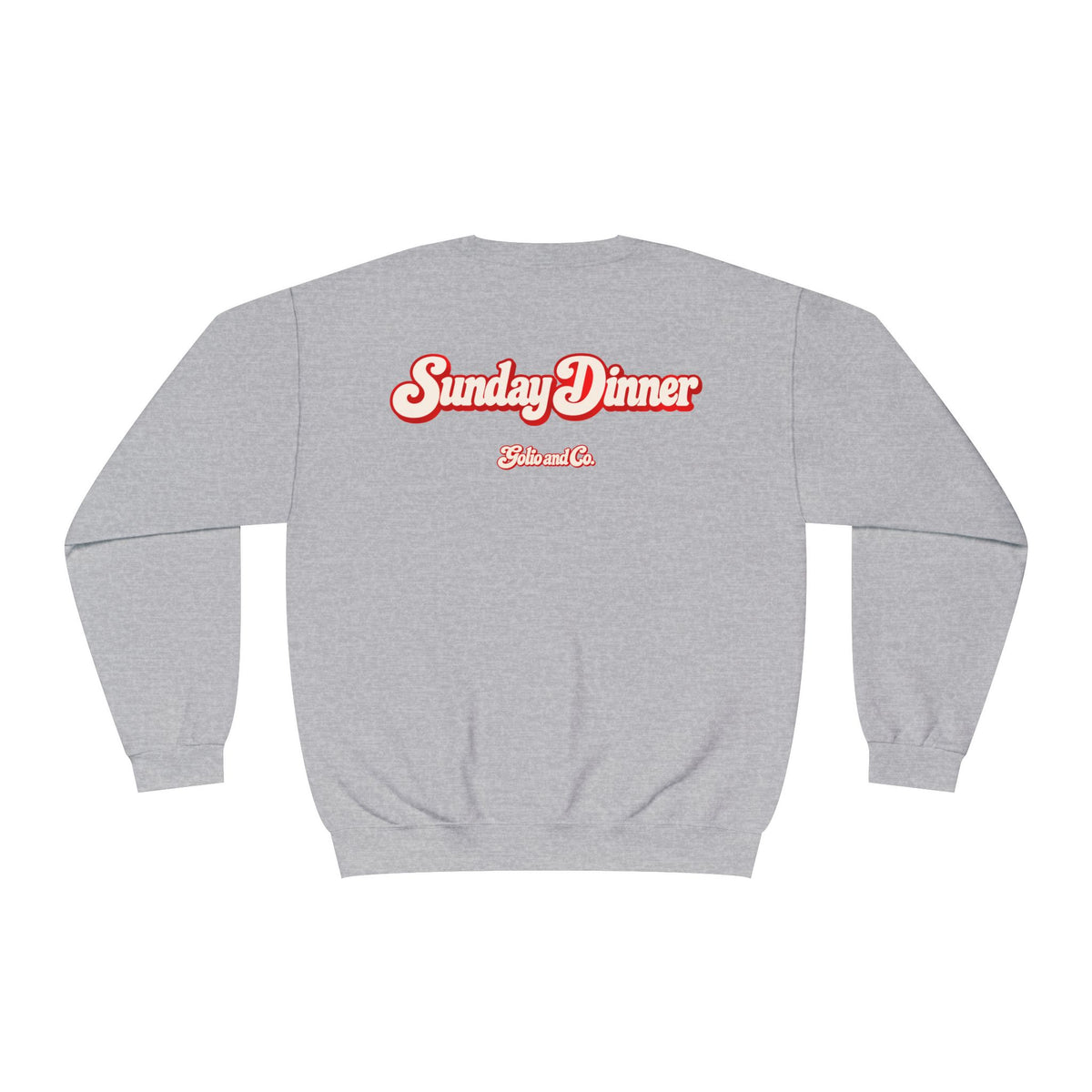 Crewneck Sweatshirt - "Madanad" Retro Script | Sunday Dinner Back Design