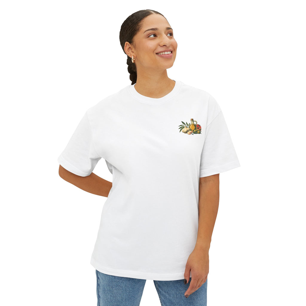 Aglio e Olio Garlic Tee — Fall Garlic & Oil Graphic T-Shirt