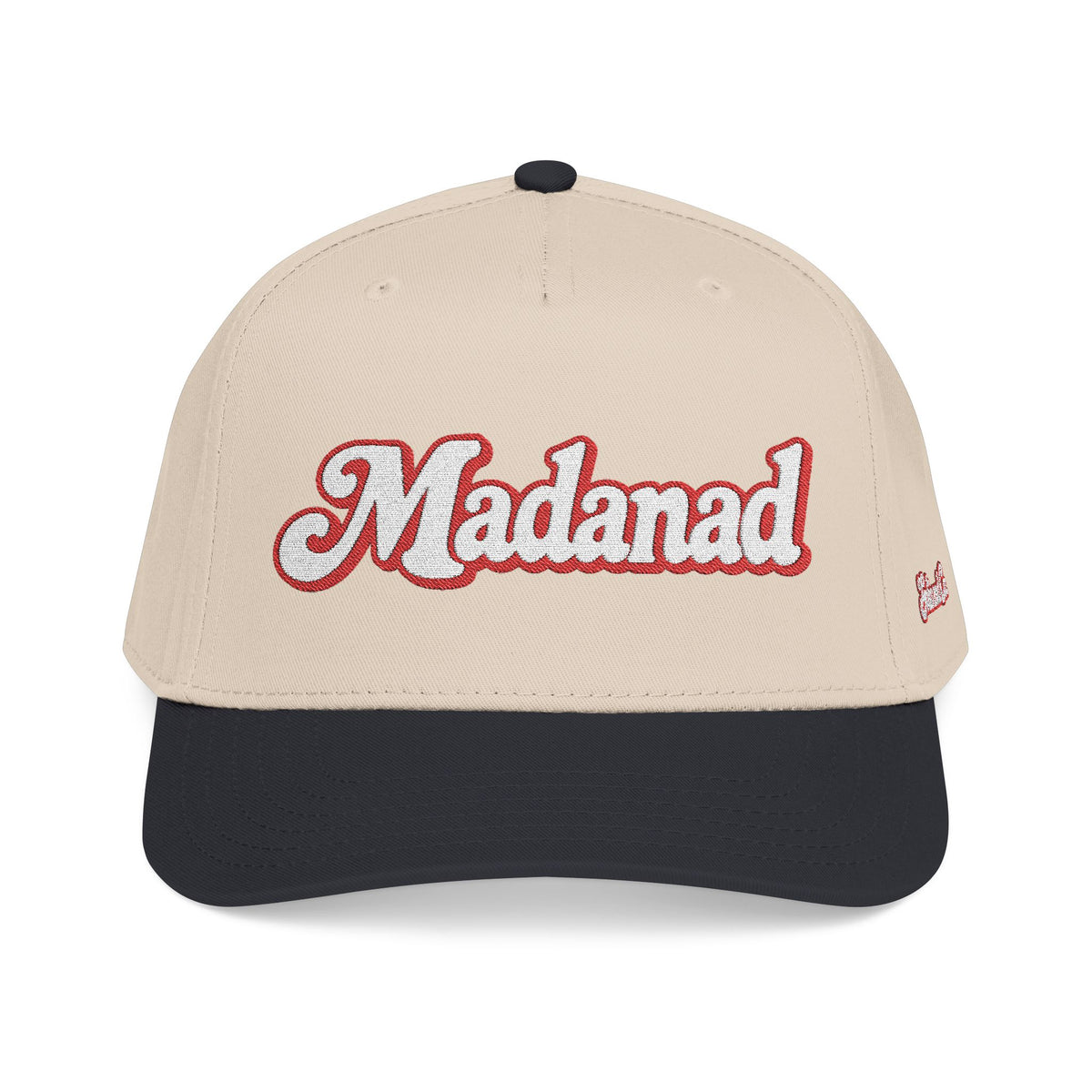 Madanad Embroidered Baseball Cap — Retro Script Hat