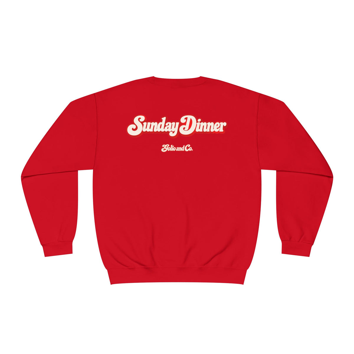 Crewneck Sweatshirt - "Madanad" Retro Script | Sunday Dinner Back Design