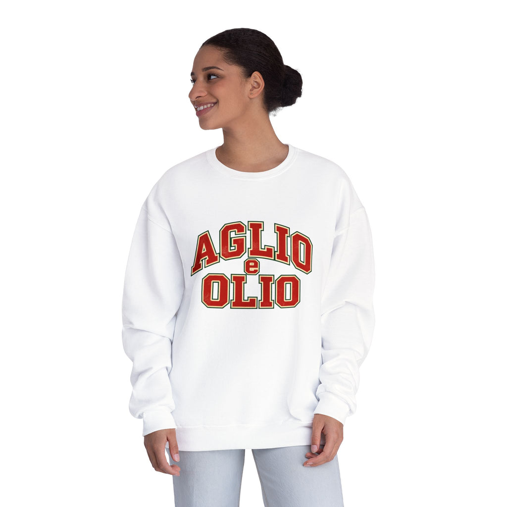 Aglio e Olio Italian Foodie Crewneck Sweatshirt