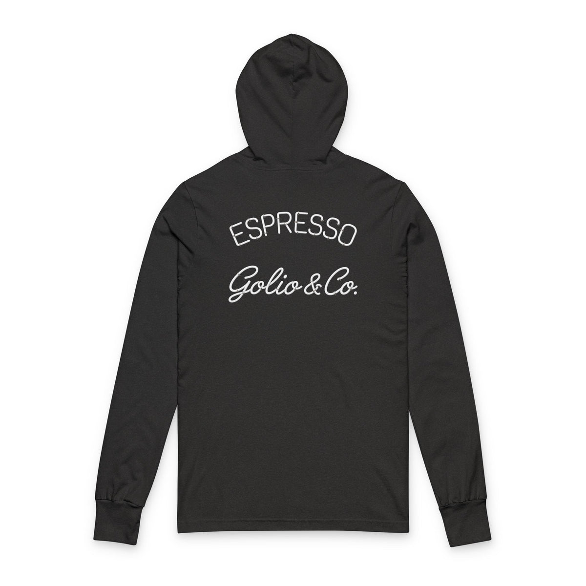 Espresso Golio & Co. Hooded Long Sleeve Tee