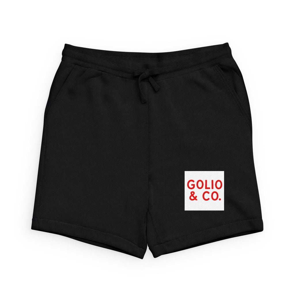 Golio & Co. Logo Sweatshorts — Black Fleece Casual Shorts