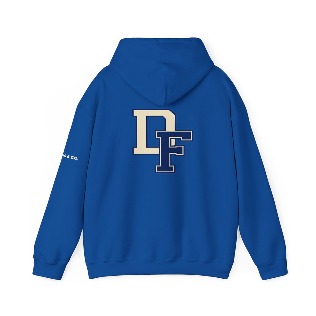 Eagles DF Logo Hoodie — Classic Blue School Spirit Sweatshirt