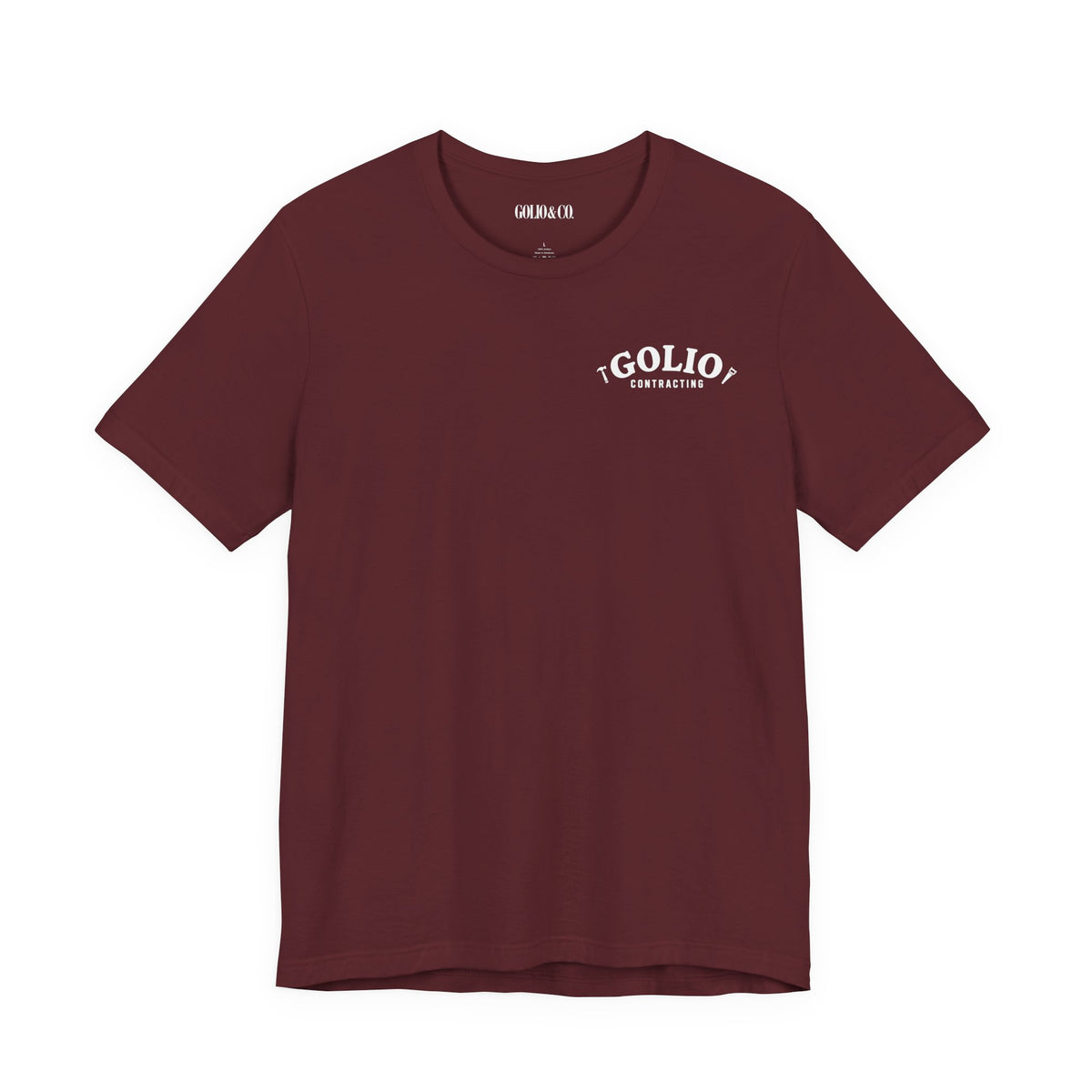 T-Shirt — 'Golio Contracting' Minimal Logo Tee