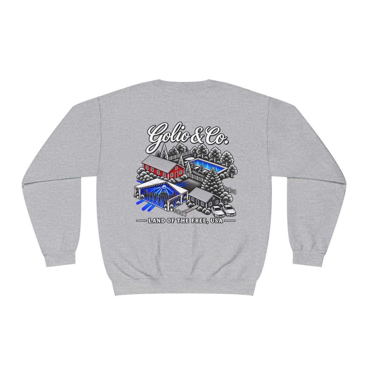 Electric Countryside Crewneck Sweatshirt – Golio & Co. Land of the Free Graphic
