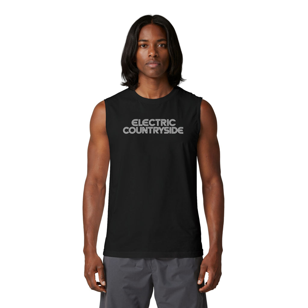 Electric Countryside Muscle Tank — "Golio & Co. Land of the Free" Graphic Tank