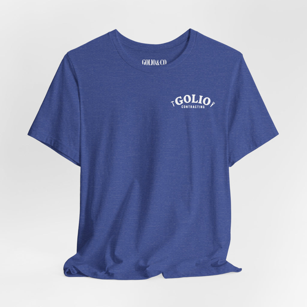 T-Shirt — 'Golio Contracting' Minimal Logo Tee