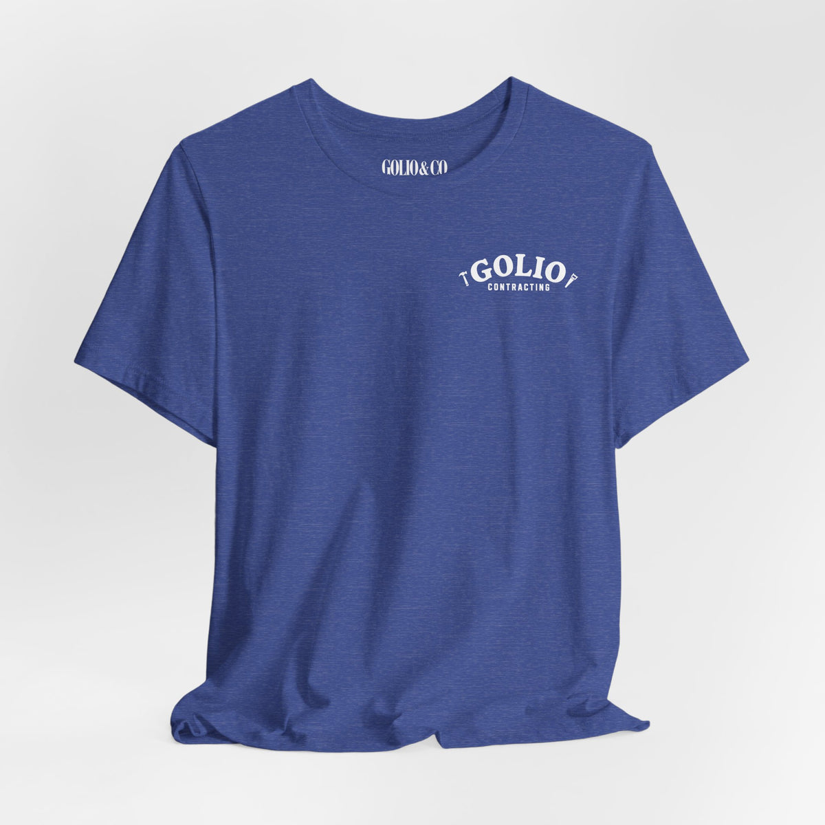 T-Shirt — 'Golio Contracting' Minimal Logo Tee
