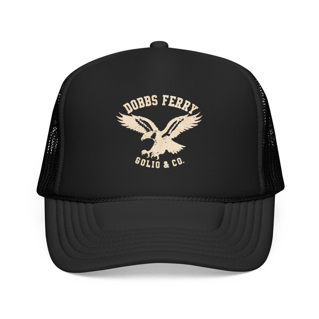 Eagle Logo Trucker Hat — Vintage 'Dobbs Ferry' Foam Mesh Cap
