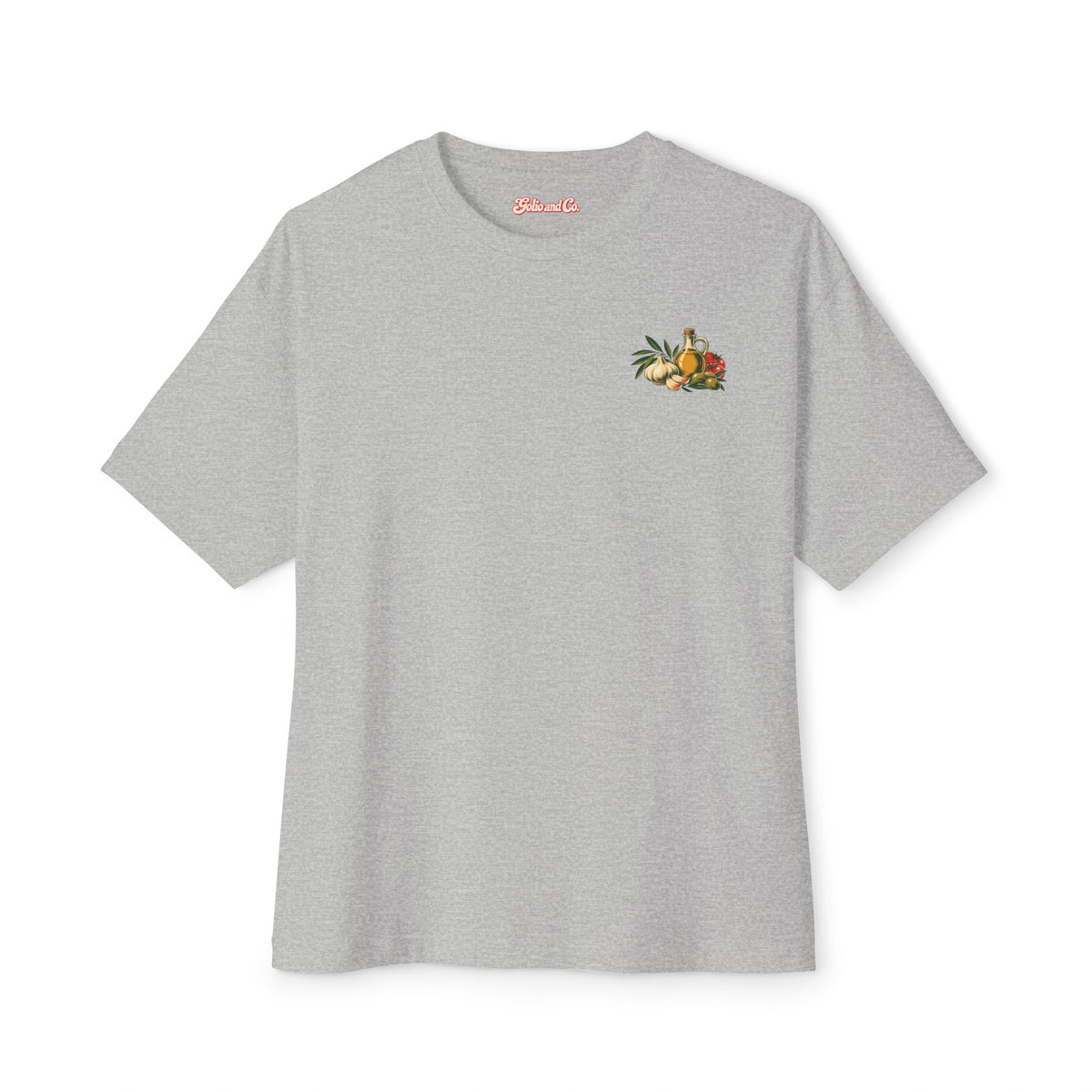 Aglio e Olio Garlic Tee — Fall Garlic & Oil Graphic T-Shirt