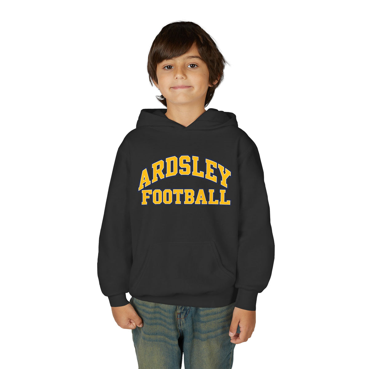 Ardsley Football Youth Hoodie — School Team Pullover with Panther Mascot