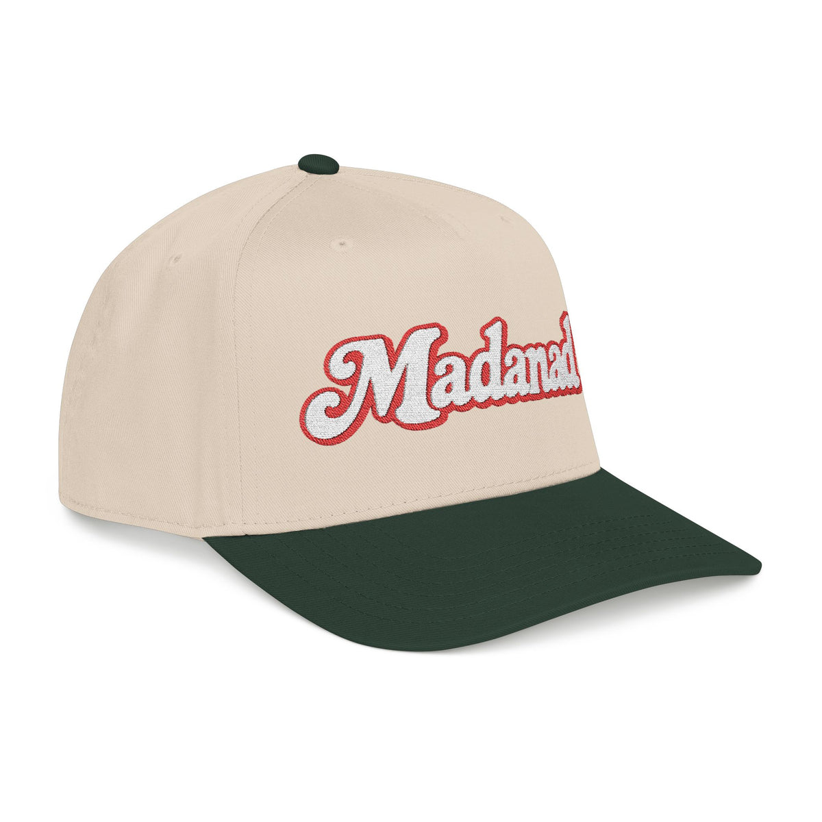 Madanad Embroidered Baseball Cap — Retro Script Hat