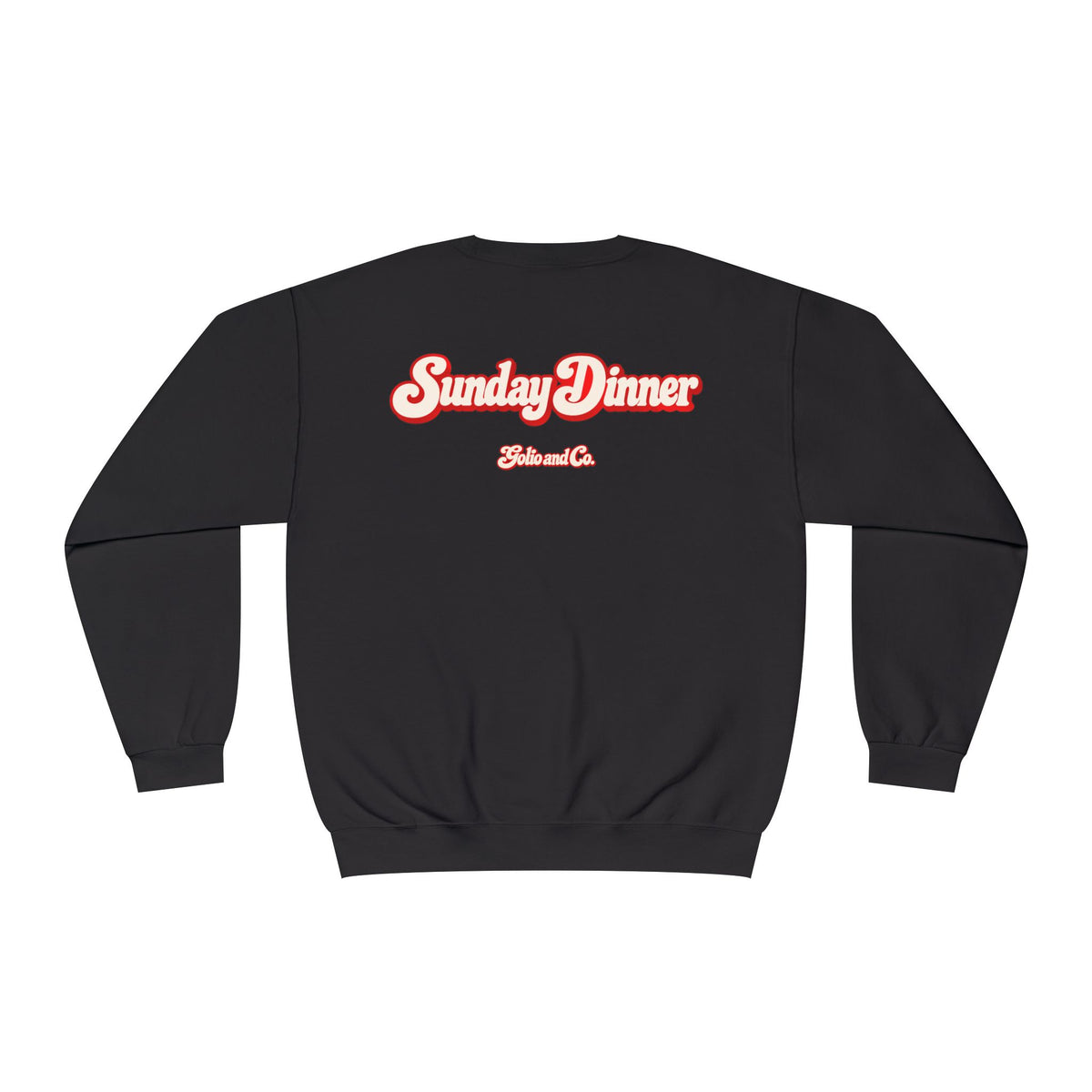 Crewneck Sweatshirt - "Madanad" Retro Script | Sunday Dinner Back Design