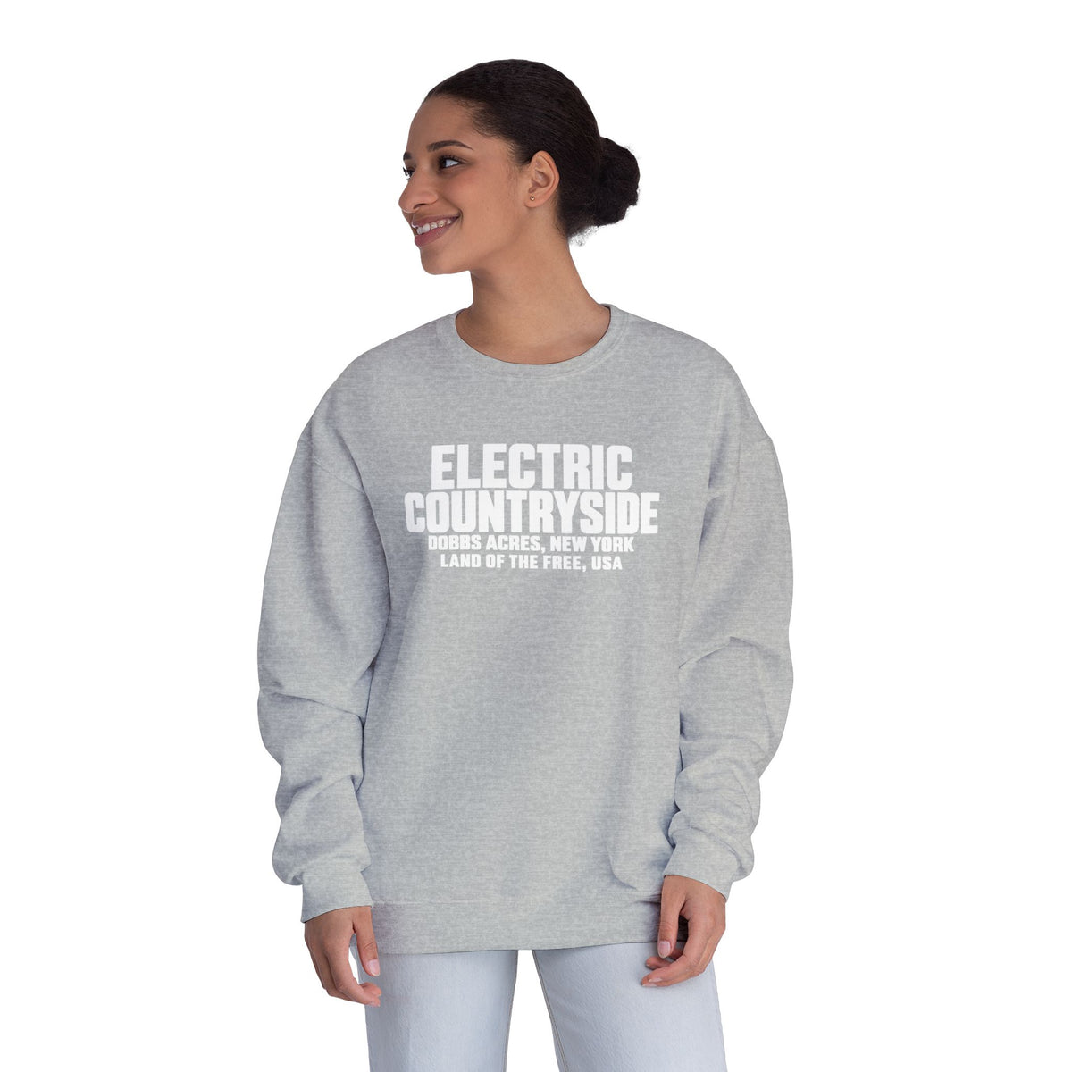 Electric Countryside Crewneck Sweatshirt – Golio & Co. Land of the Free Graphic