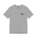 Embroidered Retro 'Florence' Script T-Shirt — Cream Chest Logo Tee
