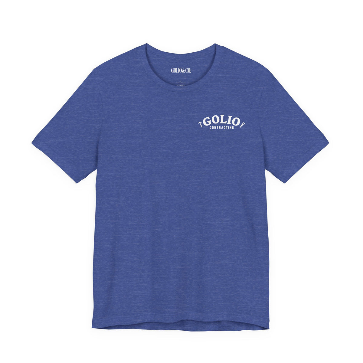 T-Shirt — 'Golio Contracting' Minimal Logo Tee