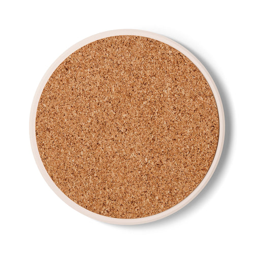 Ceramic Coaster – Vintage Pot & Pan Logo Coaster (Golio & Co. Est. 2026)