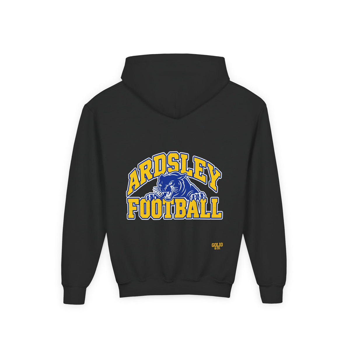 Ardsley Football Youth Hoodie — School Team Pullover with Panther Mascot