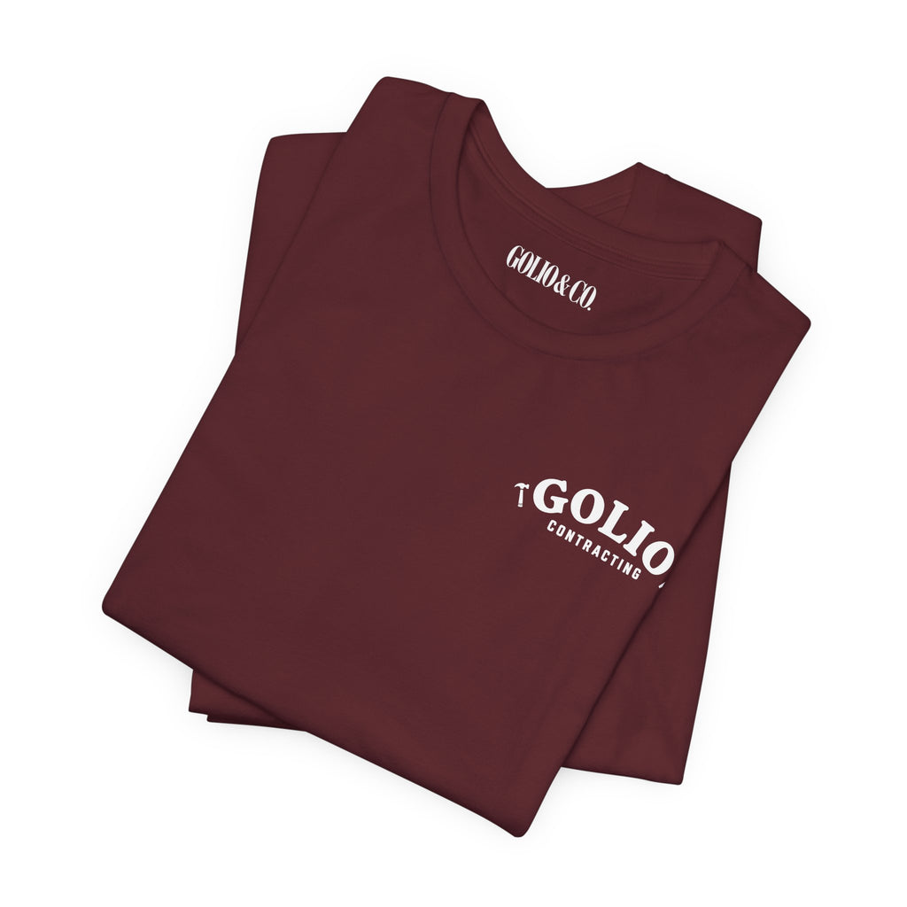 T-Shirt — 'Golio Contracting' Minimal Logo Tee