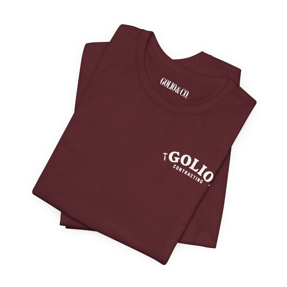 T-Shirt — 'Golio Contracting' Minimal Logo Tee
