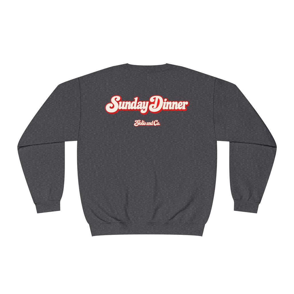 Crewneck Sweatshirt - "Madanad" Retro Script | Sunday Dinner Back Design