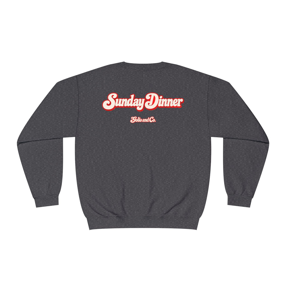 Crewneck Sweatshirt - "Madanad" Retro Script | Sunday Dinner Back Design