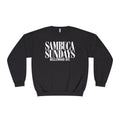 Sambuca Sundays Crewneck Sweatshirt — 'SAMBÚCA SUNDAYS BELLEWOOD AVE.' Graphic Sweatshirt