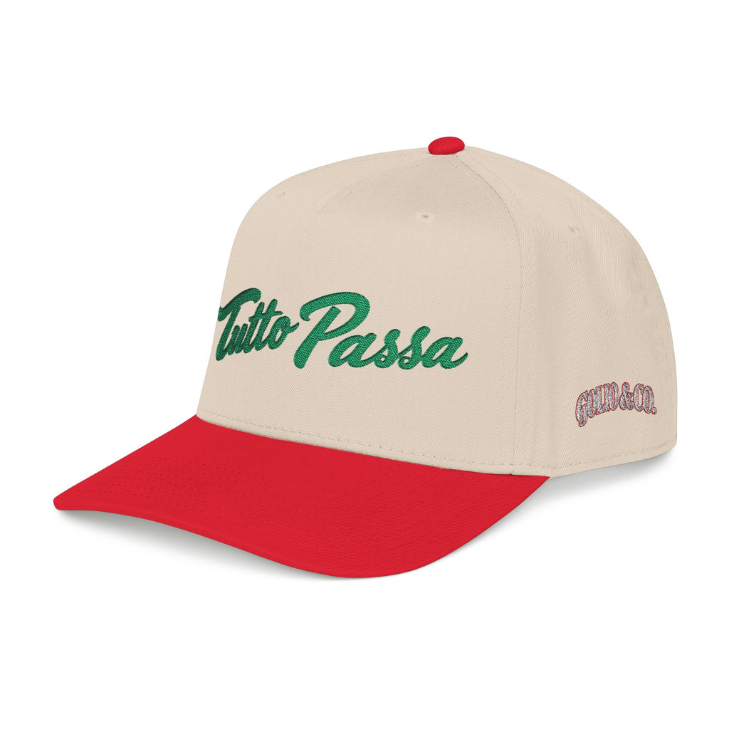Tutto Passa Baseball Cap — Italian Script Embroidered Hat
