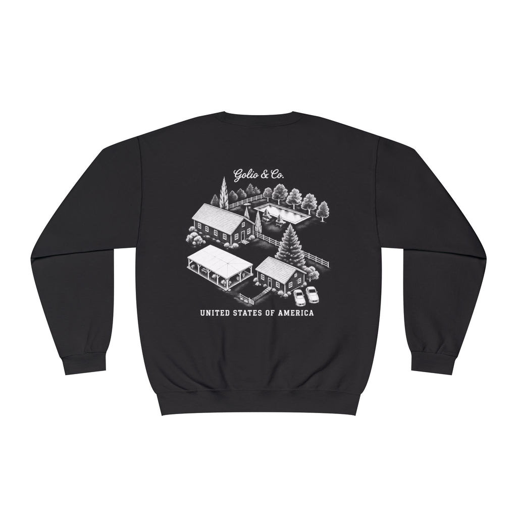 Golio & Co. Casino Scene Crewneck Sweatshirt — United States of America Graphic