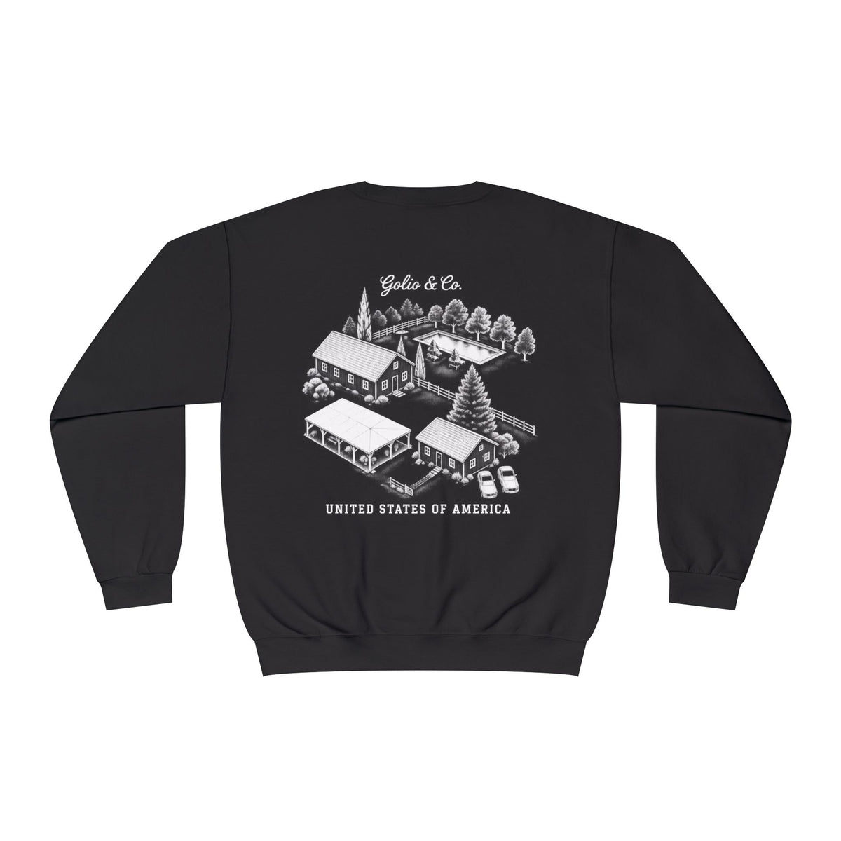 Golio & Co. Casino Scene Crewneck Sweatshirt — United States of America Graphic