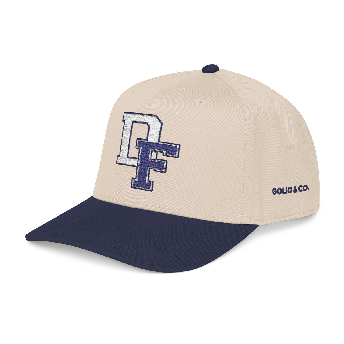 DF Retro Varsity Baseball Cap — Mid Profile Two-Tone Team Hat