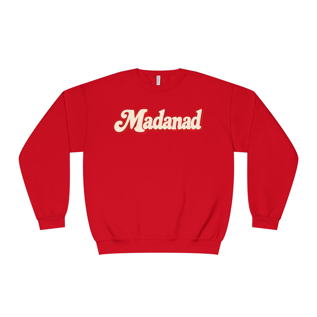 Crewneck Sweatshirt - "Madanad" Retro Script | Sunday Dinner Back Design