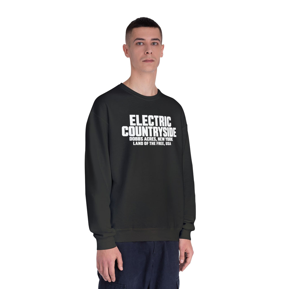 Electric Countryside Crewneck Sweatshirt – Golio & Co. Land of the Free Graphic