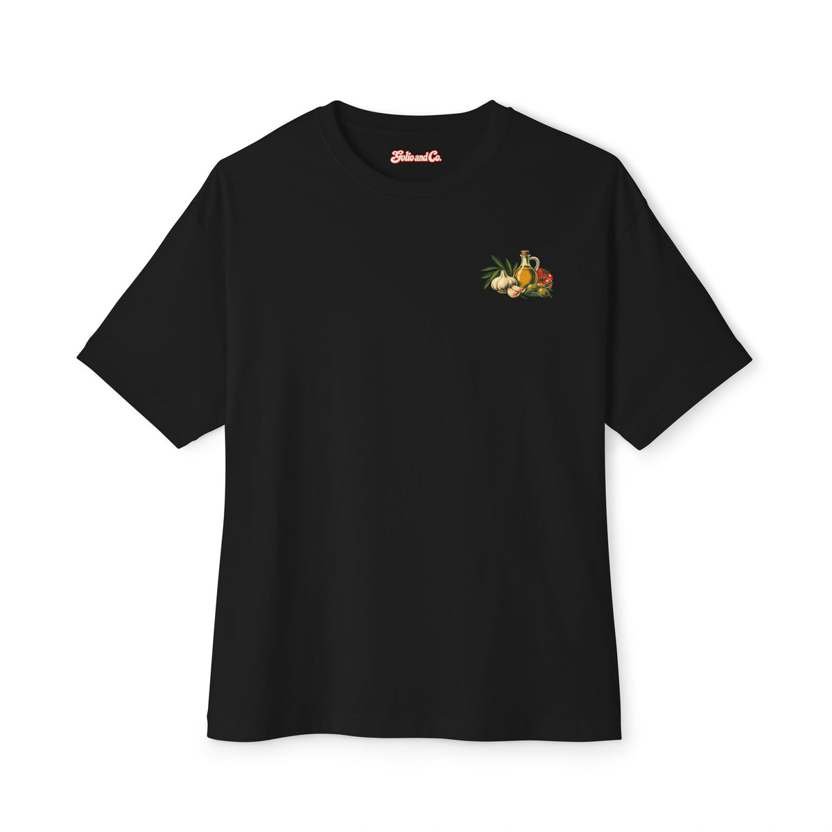 Aglio e Olio Garlic Tee — Fall Garlic & Oil Graphic T-Shirt