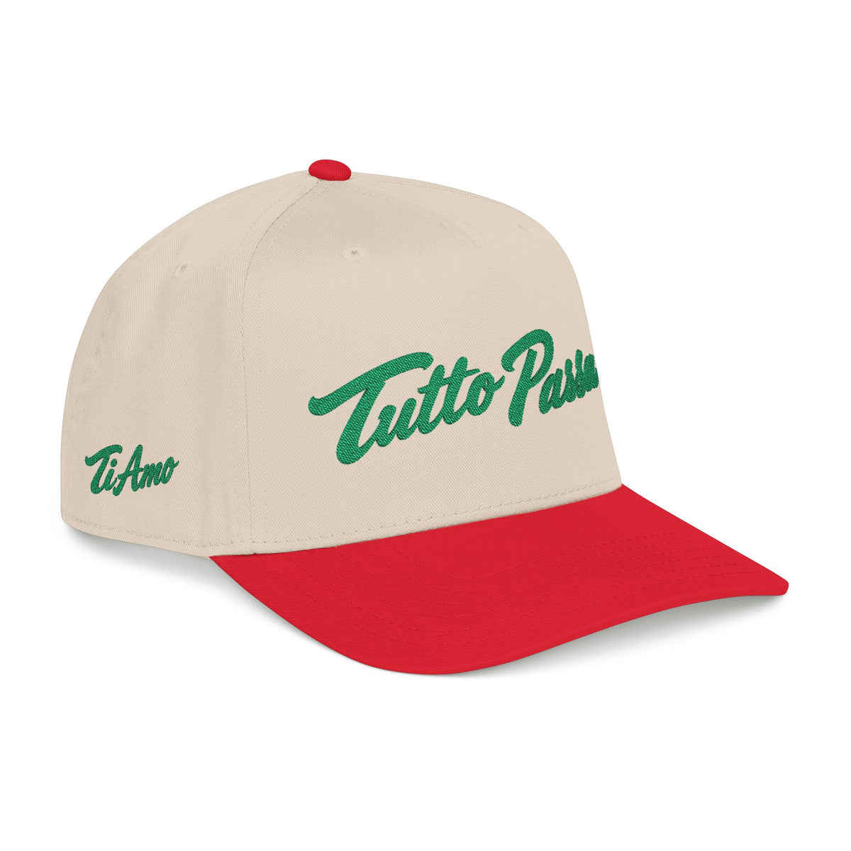 Tutto Passa Baseball Cap — Italian Script Embroidered Hat