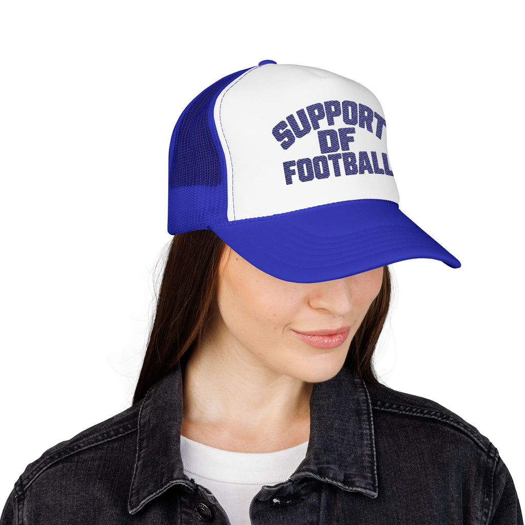 Support DF Football Trucker Hat — Vintage Sport Foam Cap