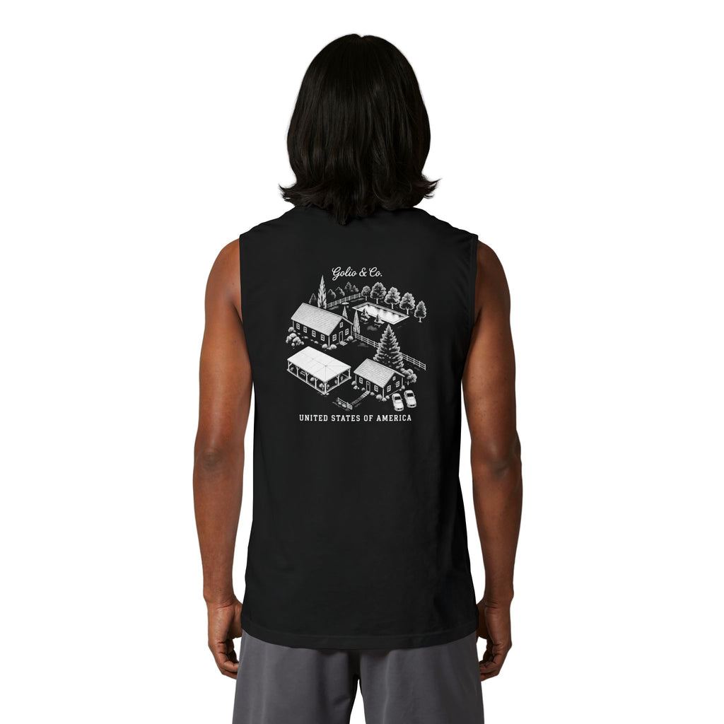 Muscle Tank — Casino Scene Back Graphic ("Golio & Co" )