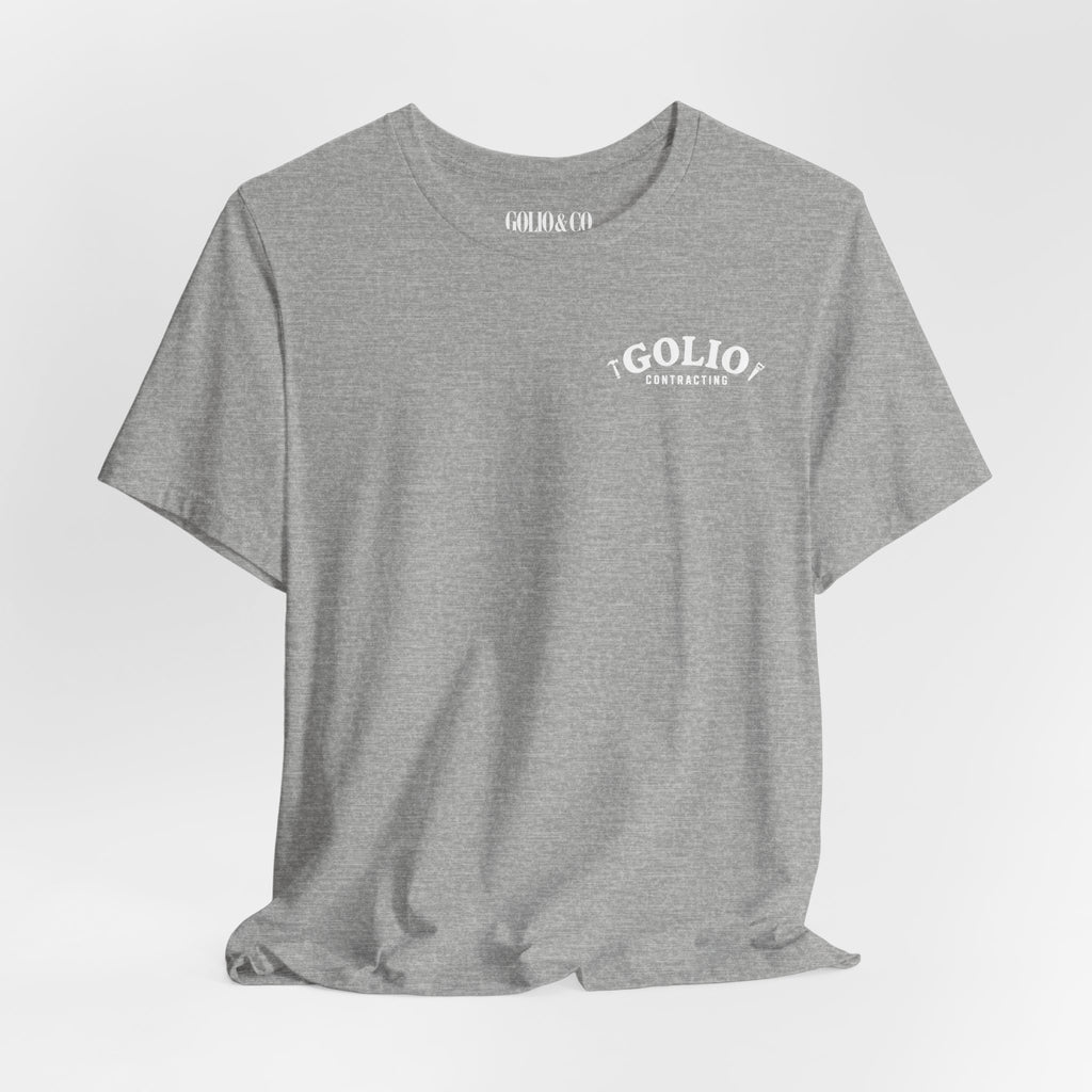 T-Shirt — 'Golio Contracting' Minimal Logo Tee