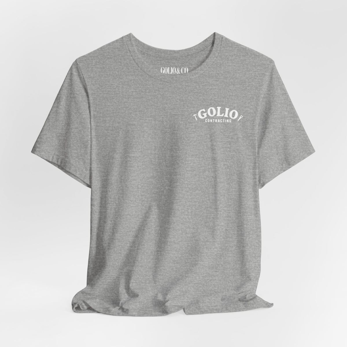 T-Shirt — 'Golio Contracting' Minimal Logo Tee