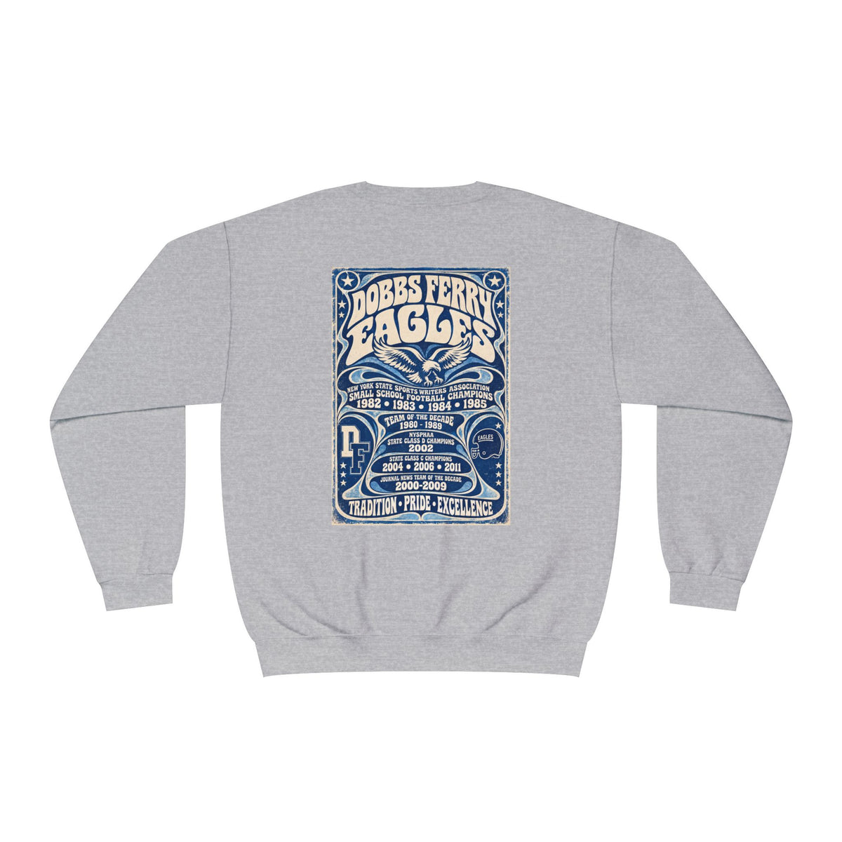 Dobbs Ferry Eagles Crewneck Sweatshirt — Vintage School Spirit