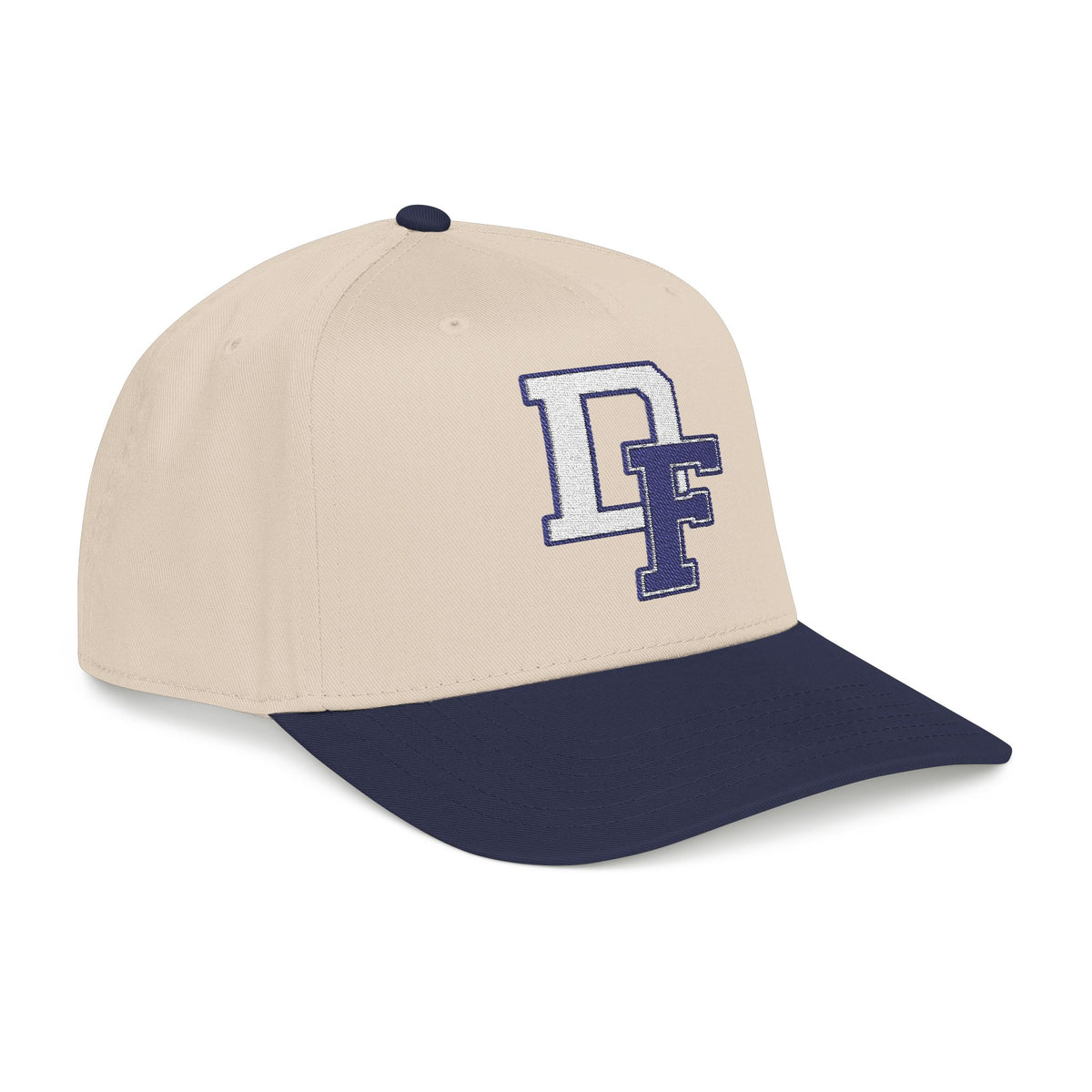 DF Retro Varsity Baseball Cap — Mid Profile Two-Tone Team Hat