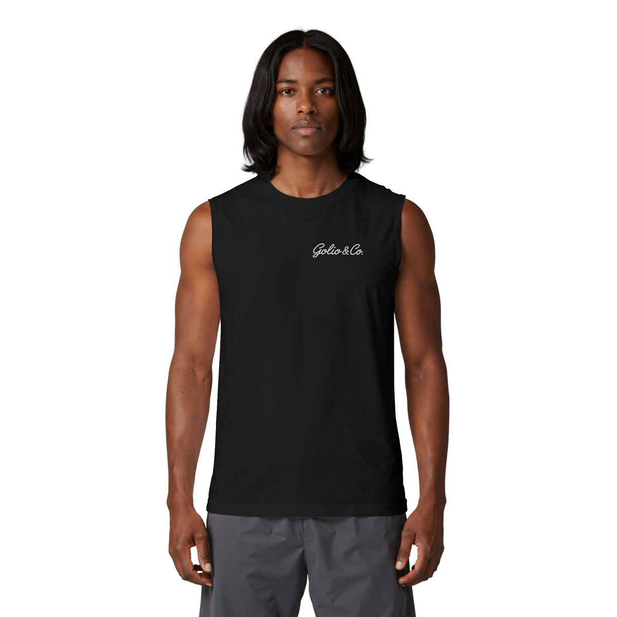 Muscle Tank — Casino Scene Back Graphic ("Golio & Co" )