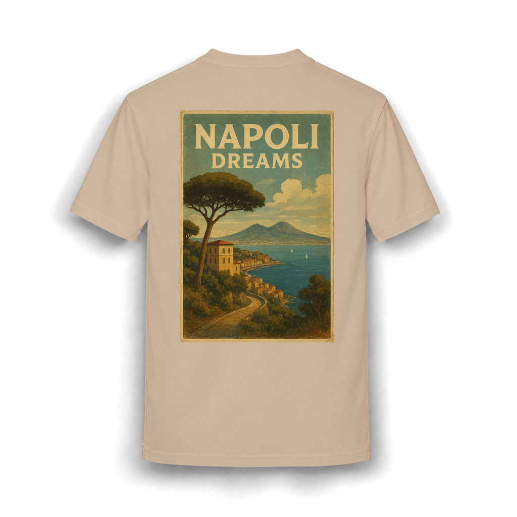 Napoli Dreams T-Shirt — Vintage Italy Travel Tee (Golio & Co. Chest Logo)